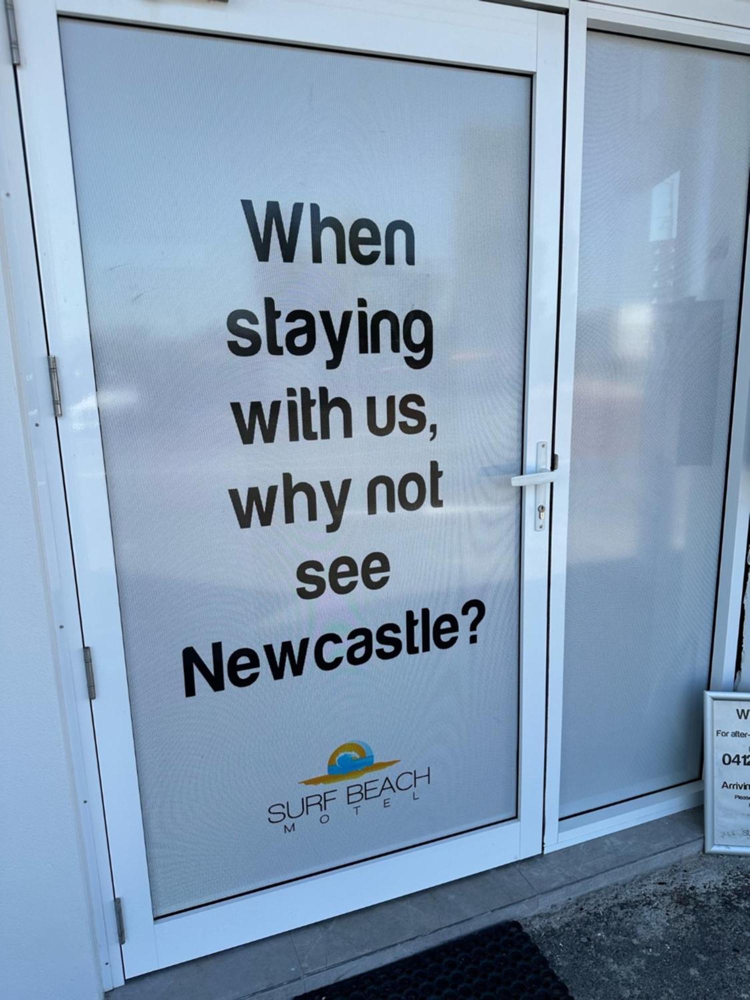 Surf Beach Motel Newcastle Bagian luar foto
